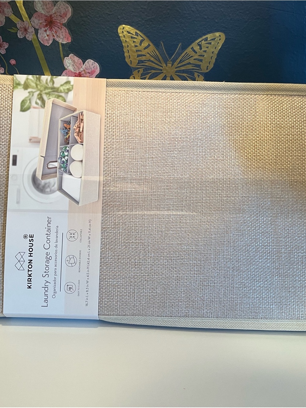 Kirkton House Beige Laundry Storage Container